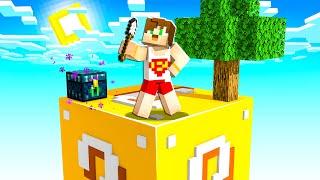 minecraft ama TEK BLOK ŞANS BLOĞU