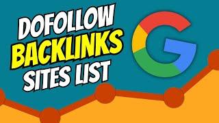 HIGH DOMAIN AUTHORITY SITES FOR BACKLINKS | DO-FOLLOW BACKLINKS WEBSITE LIST