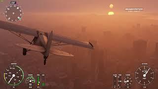 MSFS 2020 fly around San Francisco Bay at sunset