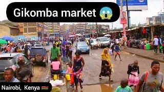 Walking around Gikomba largest second hand clothe market in Nairobi, Kenya.