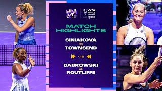 Townsend & Siniakova vs. Dabrowski & Routliffe | 2024 WTA Finals Riyadh Final | Match Highlights