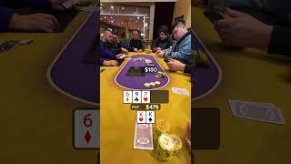 Pocket Kings vs Aggressive Opponent #poker #holdem #casino #gamble #shorts