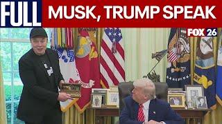 Trump holds farewell press conference for Elon Musk