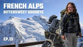 MONT BLANC Chamonix Aiguille du midi - A bittersweet GOODBYE FRENCH ALPS solo motorcycle trip EP.13