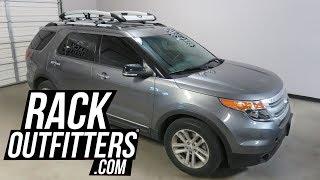 2011 to 2015 Ford Explorer with Thule 865XT Trail Roof Top Basket