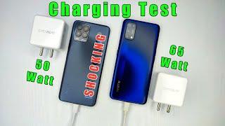 realme 8 pro vs realme 7 pro charging test hindi | 65 watt vs 50 watt |