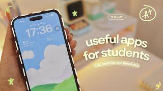 7 FREE aesthetic & functional apps for STUDENTS | ios and android ‍| back to school | teal days