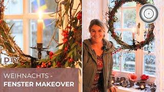 DIY - WEIHNACHTS - FENSTERKREIS, EASY zum Nachmachen und HALTBAR