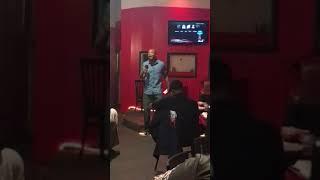 Craig Holmes appears at Karaoke