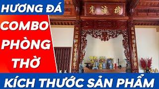 Kích Thước Chi Tiết Từng Sản Phẩm Combo Phòng Thờ | Xưởng Gỗ Phú Xuyên