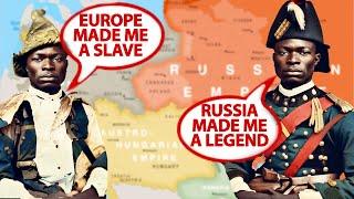 Hannibal African man made slave in Europe that Russia saved to make General