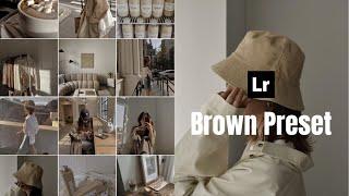 Brown Preset Lightroom Mobile Tutorial