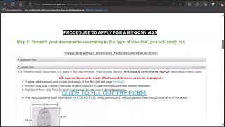 How To Apply Mexico Tourist Visa Step By Step Full Information