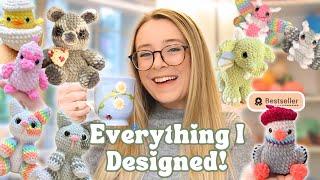 Every Crochet Pattern I Designed in 2024  + ranking them from worst to best selling!