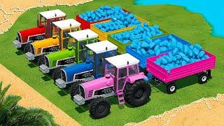 LOAD AND TRANSPORT DIAMONDS WITH IMT TRACTORS ON MINECRAFT ENVIRONMENT - Farming Simulator 22