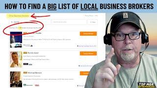 How to Find a BIG List of Local Business Brokers