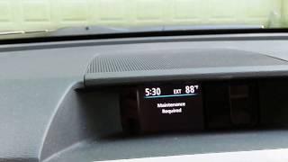 maintenance light  reset 2014 Toyota Sienna