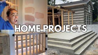 VLOG: Rennovation Progress & Walk Through, Painting our Bedroom, Decor Projects | Julia & Hunter