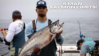 6 MAN SALMON LIMITS - Half Moon Bay California