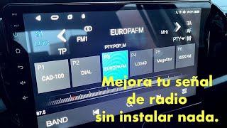 Mejorar recepción señal radio en radios Android