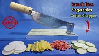 How to Make a Cutter !! vegetable cutter chopper !! Potato Chips knife !! Making Tools