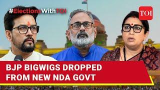 Smriti Irani, Anurag Thakur, Rajeev Chandrasekhar Out Of Modi-led NDA Govt | Full List