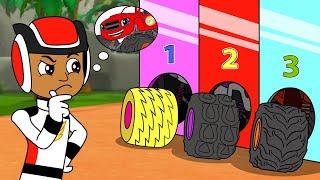 AJ Will Be Choose The Right Blaze??? - Blaze and the Monster Machines Animation