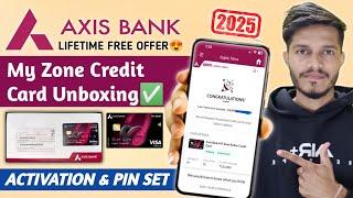 Axis Bank My Zone Rupay Credit Card Unboxing | Axis Bank Credit Card Activation & Pin Generation