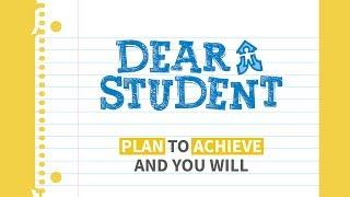 Dear KSD Student: Plan to Achieve and You Will