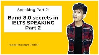 IELTS Speaking 8.0 SECRETS | Band 8.0 Sirlari | Furqatjon IELTS 8