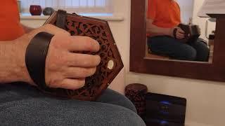 Practicing major scales (Exercises) on Hayden duet concertina.