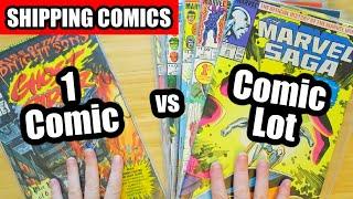 How To Ship Comic Books | Shipping One Comic Book vs A Comics Lot | First Class and Priority