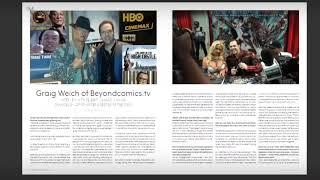 COMIC BOOK ARTIST IN MAGAZINE A25 & METROPOLITAN- WRITER CREATOR GRAIG WEICH HOW TO DRAW COMICS ART