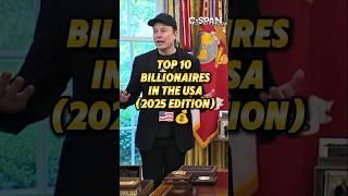 Top 10 Billionaires in the USA  (2025 Edition) #shorts