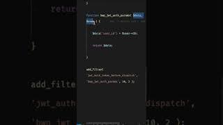 Add User ID to JWT Auth API | WordPress Tutorial | #shorts #wordpress #buntywp