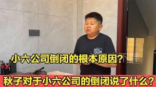 小六公司倒闭的根本原因？秋子对于小刘公司的倒闭说了什么？