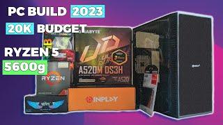 AMD Ryzen 5 5600g-Gigabyte A520m Ds3h -Nvme M.2 STORAGE Paano mag BUILD ng 20K BUDGET PC 2023