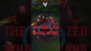 Zed: The Holy justice  #lolfacts #zed #leagueoflegends #riotgames #shorts #reels #zedfacts #justice