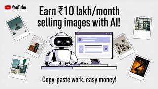 how to earn money from online ₹10 Lakh/Month with Copy-Paste Work | Selling photographs Using AI