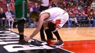 NBA Funny "TYING SHOES" Moments