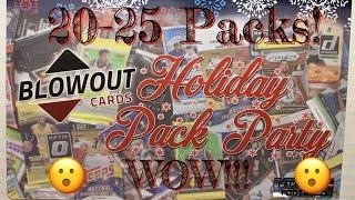 Football Holiday Pack Party by Blowout Cards. 20-25 Random Packs!