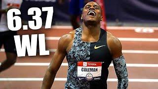 Christian Coleman 6.37 WL Men's 60m Final USATF Indoor Championship (2020)