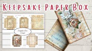 Keepsake Box -EASY Paper Crafting- Vintage Inspired