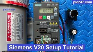 [Tutorial] Siemens V20 VFD Setting