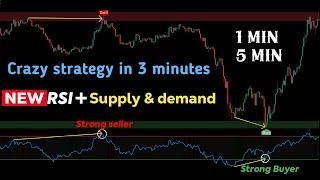 NEW 1 Minutes RSI Strategy : Crazy win rate (Real) bot trading : work Forex crypto