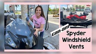Can-am Spyder Windshield Vent Covers
