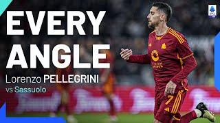 Pellegrini with an absolute beauty | Every Angle | Roma-Sassuolo | Serie A 2023/24
