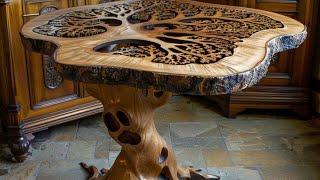 Rustic Art Coffee Table Design Ideas // Amazing DIY Woodworking Projects