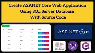 ASP.NET Core Web Application With SQL Server Database | Full Course with Source Code