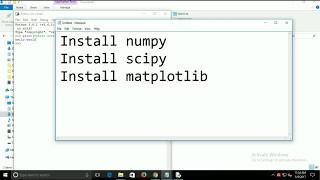 How to install numpy, scipy and matplotlib - python